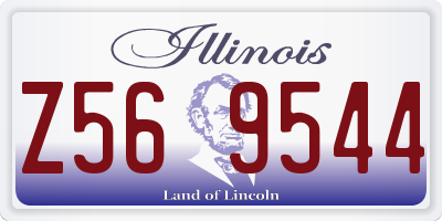 IL license plate Z569544