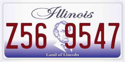 IL license plate Z569547