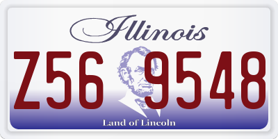 IL license plate Z569548