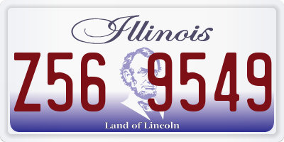 IL license plate Z569549