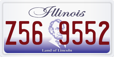 IL license plate Z569552