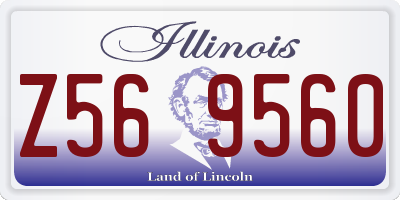 IL license plate Z569560