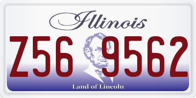 IL license plate Z569562