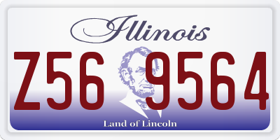 IL license plate Z569564