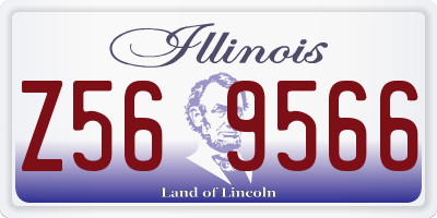 IL license plate Z569566