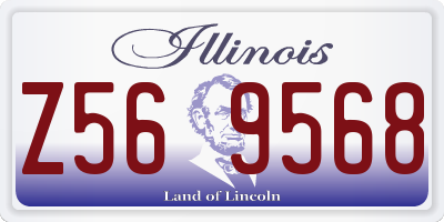 IL license plate Z569568