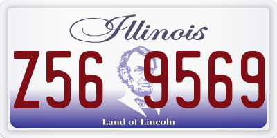 IL license plate Z569569