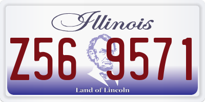 IL license plate Z569571