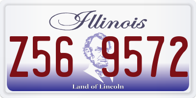 IL license plate Z569572