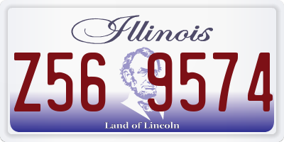 IL license plate Z569574