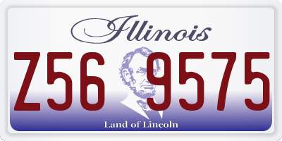 IL license plate Z569575