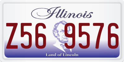 IL license plate Z569576