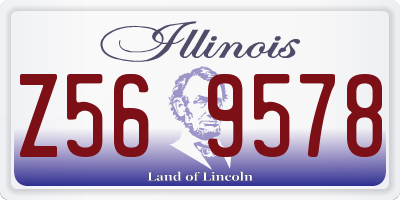 IL license plate Z569578