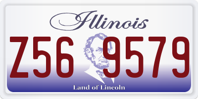 IL license plate Z569579