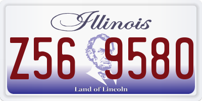 IL license plate Z569580