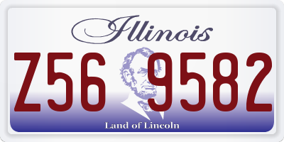 IL license plate Z569582