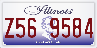 IL license plate Z569584