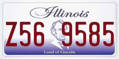 IL license plate Z569585