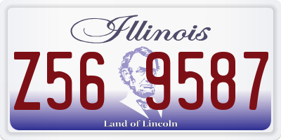 IL license plate Z569587