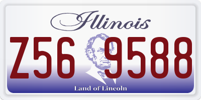 IL license plate Z569588