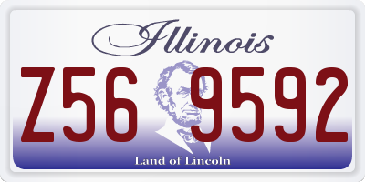 IL license plate Z569592