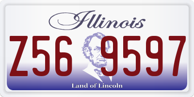 IL license plate Z569597