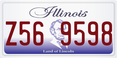 IL license plate Z569598
