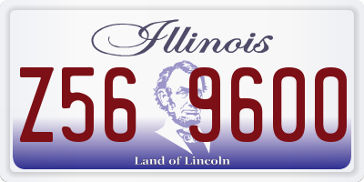 IL license plate Z569600