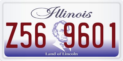 IL license plate Z569601