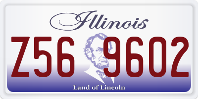 IL license plate Z569602