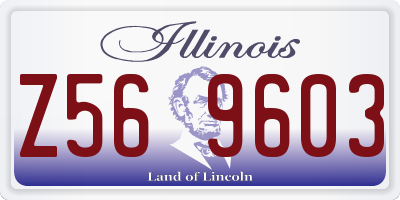 IL license plate Z569603
