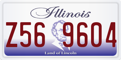 IL license plate Z569604