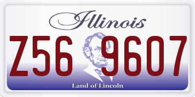 IL license plate Z569607