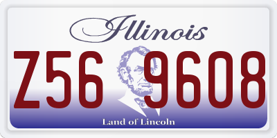 IL license plate Z569608