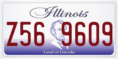 IL license plate Z569609