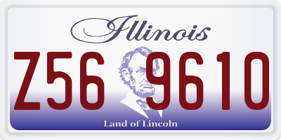 IL license plate Z569610
