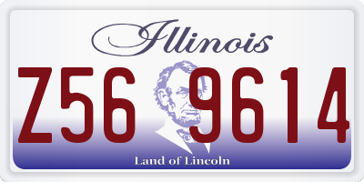 IL license plate Z569614