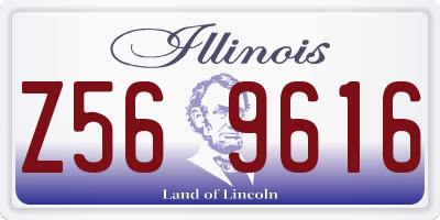 IL license plate Z569616