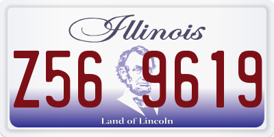 IL license plate Z569619