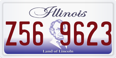 IL license plate Z569623