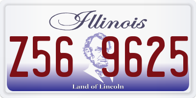 IL license plate Z569625