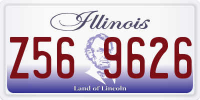 IL license plate Z569626