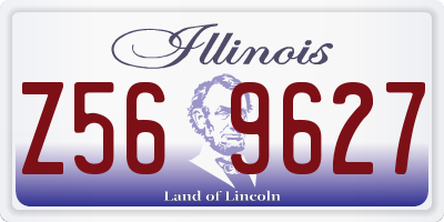 IL license plate Z569627
