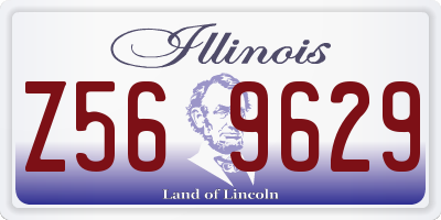 IL license plate Z569629