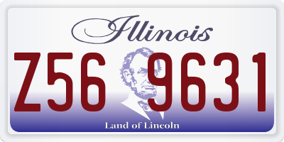 IL license plate Z569631