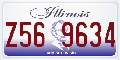 IL license plate Z569634