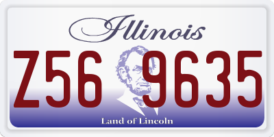 IL license plate Z569635