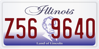 IL license plate Z569640