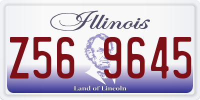 IL license plate Z569645