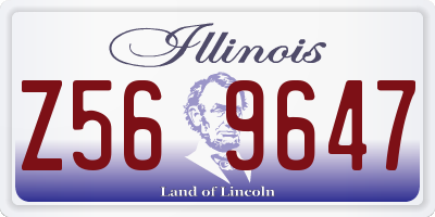IL license plate Z569647